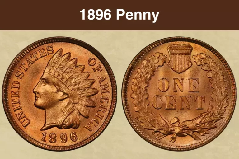 1896 Indian Head Penny obverse showing Liberty with feathered headdress and date